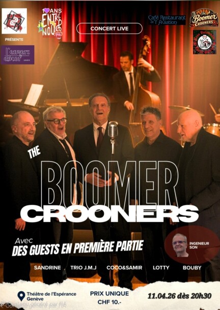Boomer Crooners - Concerts - Théâtre de l'Espérance