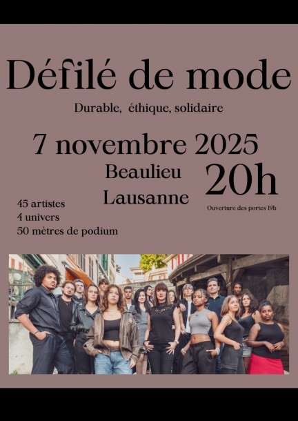 Défilé de mode "simple je" Beaulieu, Lausanne - Théâtre et arts vivants