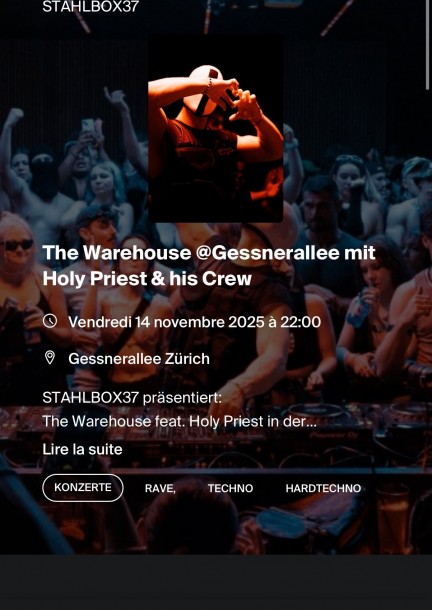 Holy priest warehouse - Concerts