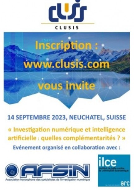 « Investigation numérique et intelligence artificielle : quelles complémentarités ? » - Conférences