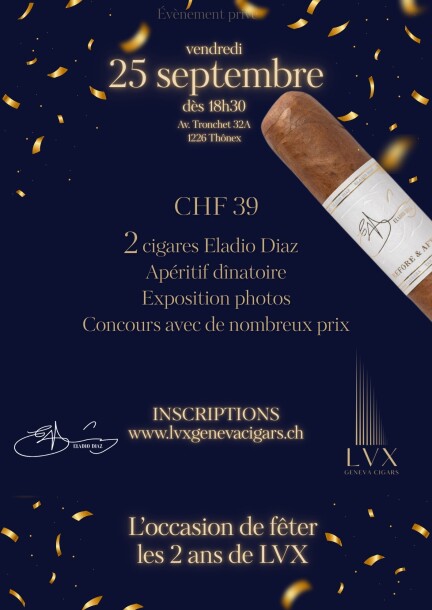 DON ELADIO CIGARS — soirée des 2 ans de LVX - Loisirs - LVX GENEVA CIGARS