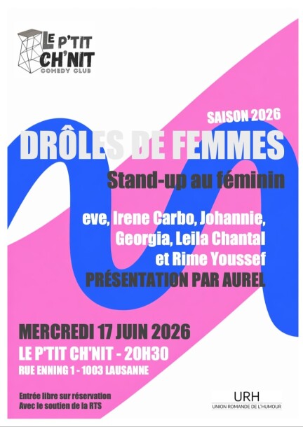 Les Drôles de Femmes 2026 à découvrir sur scène - Humour et comédie - Le P'tit Ch'nit