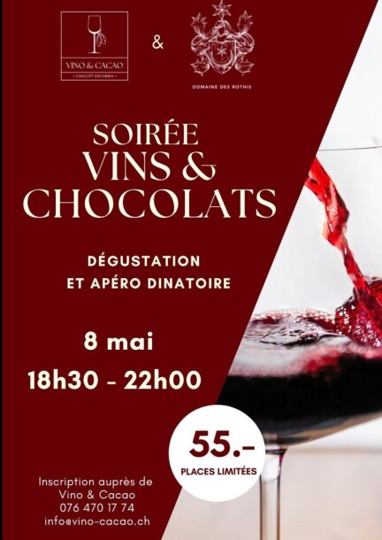 Soirée Vins & Chocolats - Loisirs - Domaine des Rothis