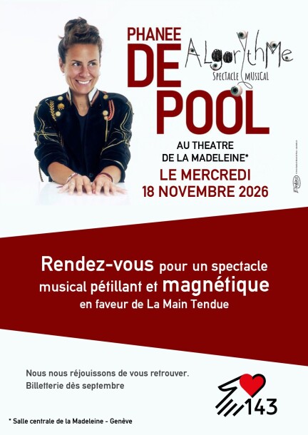 Phanee de Pool - AlgorYthMe - Concerts - Théâtre de la Madeleine -  Salle Centrale de la Madeleine