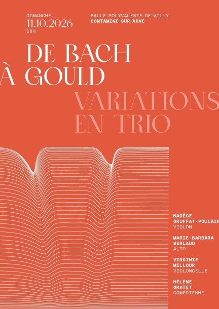 De Bach à Gould : variations en trio - Concerts - Salle polyvalente de Villy