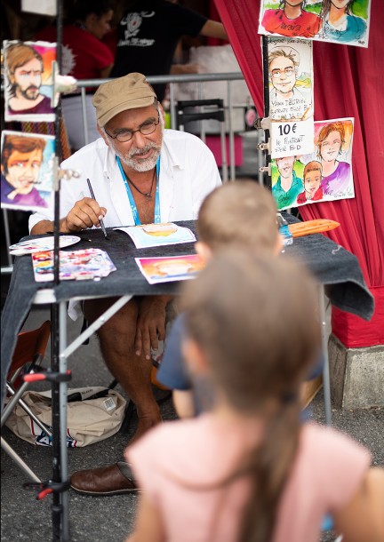 Les portraits-sur le vif - Yann Degruel - Festivals