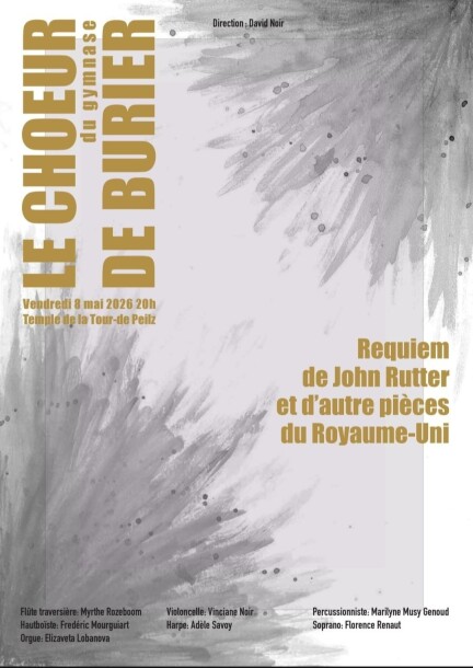 Requiem de John Rutter - Choeur du Gymnase de Burier - Concerts