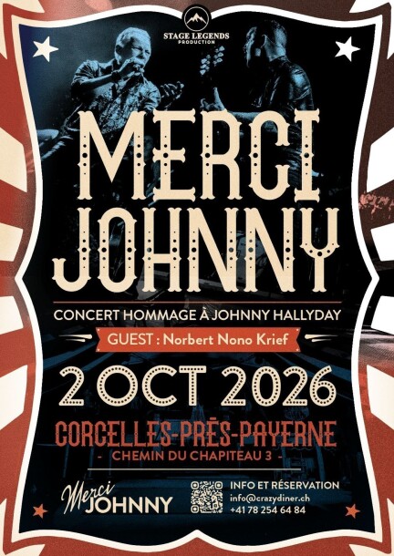 Merci Johnny – Circus Show - Concerts - Cirque de Corcelles