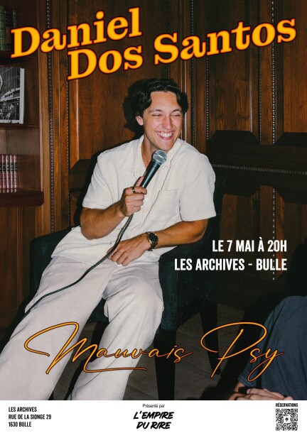 Daniel Dos Santos - Mauvais Psy - Humour and comedy - Les Archives