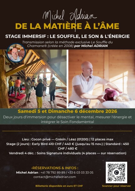 Stage immersif : De la matière à l'âme - Workshop e stage