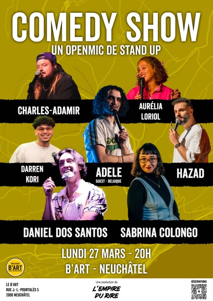 L’Empire du rire au B'Art - Humour et comédie - Brasserie B'Art