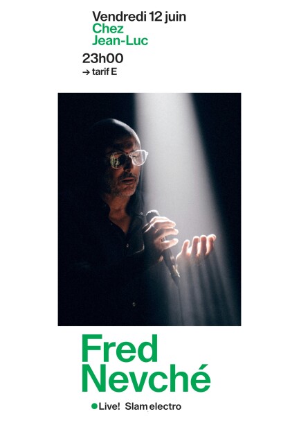 Vendredi 12 juin – 3ème concert – Fred Nevché - Concerts - Chez Jean-Luc