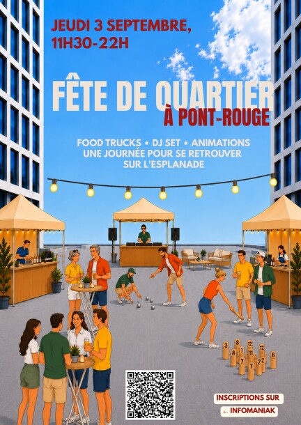 FÈTE DE QUARTIER - LES ESPLANADES DE PONT-ROUGE - Concerts - Esplanade de Pont-Rouge