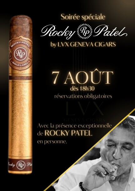 Soirée spéciale ROCKY PATEL chez LVX GENEVA CIGARS - Loisirs - LVX GENEVA CIGARS