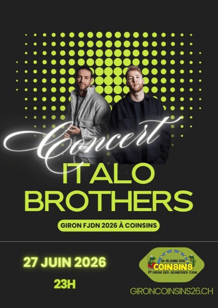 Concert ItaloBrothers - Concerti - Place de Fête du Giron de Coinsins 2026