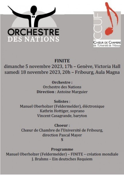 Brahms - Feldermelder - Konzerte - Aula Magna de l'Université de Fribourg