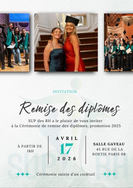Cérémonie de Remise des Diplômes - Promo 2025 - Conférences - Salle Gaveau