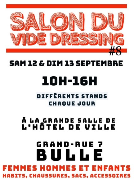 #8 SALON DU VIDE DRESSING - Loisirs - Grande salle de l'HÔTEL DE VILLE DE BULLE