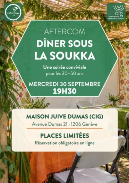 Aftercom - Dîner sous la soukka