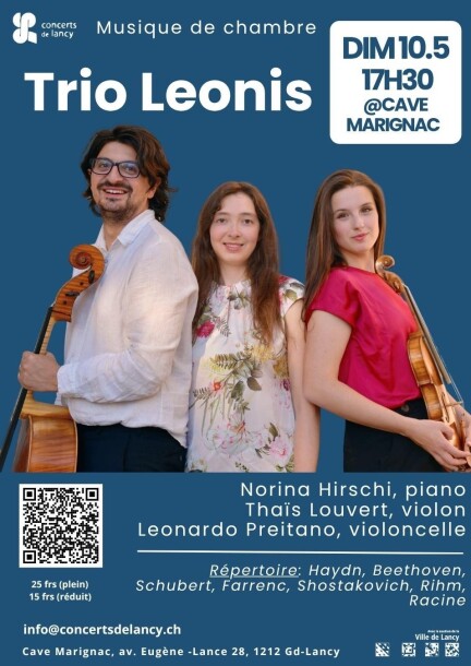 Trio Leonis - Concerts - Cave Marignac