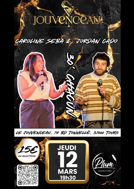 Caroline Seba et Jordan Cado en 30/30 - Umorismo e commedia