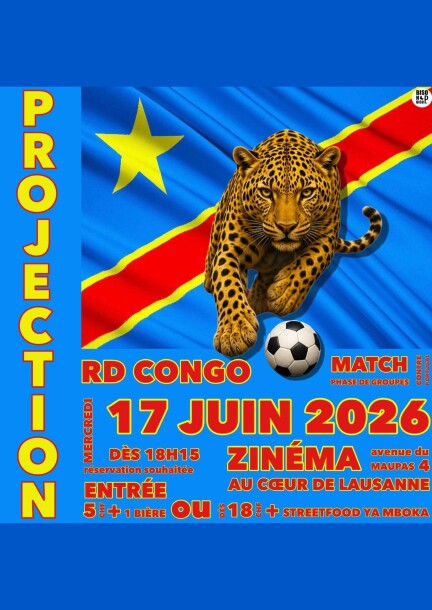 Projection du match RDC coupe du monde - Kultur und Spektakel - 