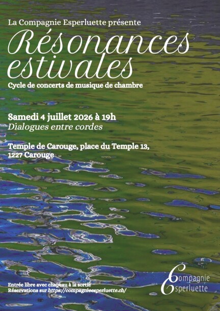 Dialogue entre cordes - Concerts - temple de Carouge