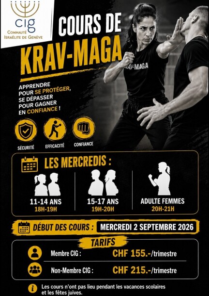 Cours de Krav Maga 2026-2027 - Leisure activities