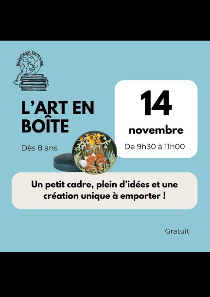 L’art en boîte - Workshops und Praktika