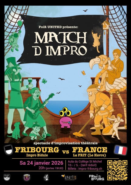 Match d'impro : FRIBOURG - FRANCE - Theatre and performing arts