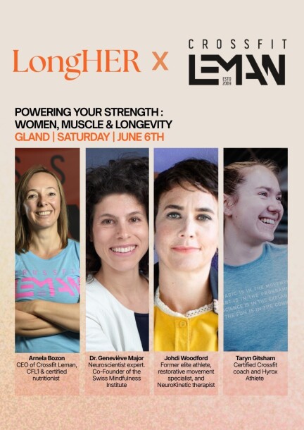 LongHER – Comprendre et activer la force musculaire, pilier clé de la longévité au féminin - Conferenze - CrossFit Léman