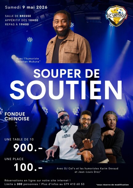 Souper de soutien 2026 - Culture and shows