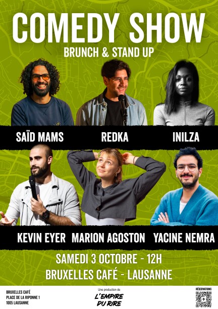 Brunch & Stand-up - Humour et comédie - Bruxelles Café