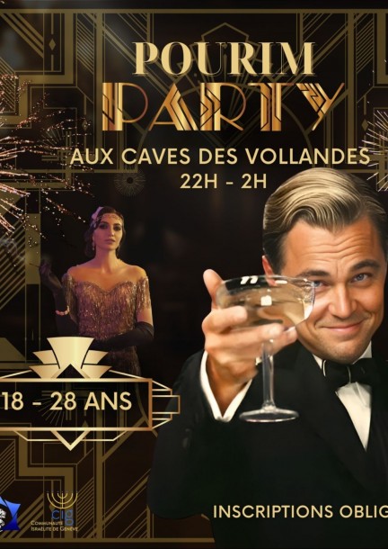 Pourim Party – Les Années folles !   Réservé au 18-28 ans ! - Loisirs