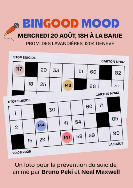 BINGOOD MOOD : Loto de prévention du suicide - Leisure activities