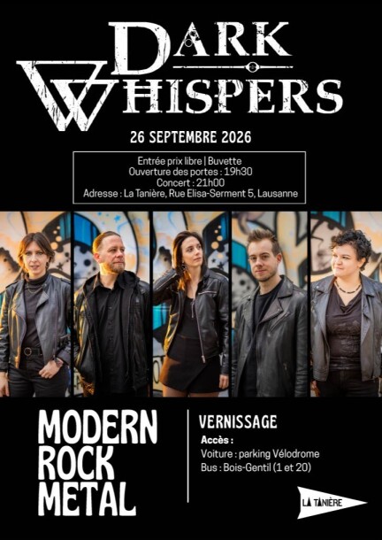Vernissage FADES Dark Whispers - Konzerte - La Tanière