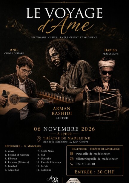 Le Voyage de l'âme - Concerts - Théâtre de la Madeleine