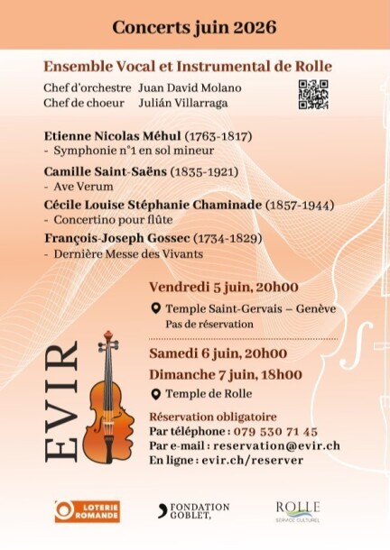 Concerts de printemps 2026 de l'Ensemble Vocal et Instrumental de Rolle ...
