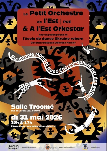 Le Petit Orchestre de l'Est & A l'Est Orkestar — École de danse Urkaine reborn - Concerts - Salle Trocmé