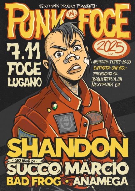 Punk in Foce 2025 - Shandon, Succo Marcio, Bad Frog, Anamega - Concerts
