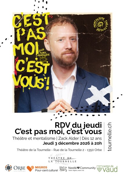 RDV du jeudi - C'est pas moi, c'est vous - Théâtre et arts vivants - Théâtre de la Tournelle