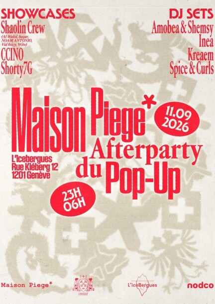 After Party - Pop-up MP* X CFF - Cultura e spettacoli - iceBergues Genève