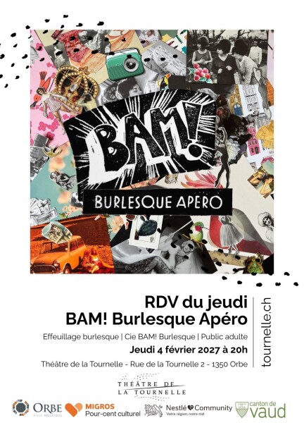 RDV du jeudi - BAM! Burlesque Apéro - Théâtre et arts vivants - Théâtre de la Tournelle