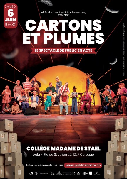 Soutien à l'organisation du spectacle Cartons et Plumes - Culture and shows