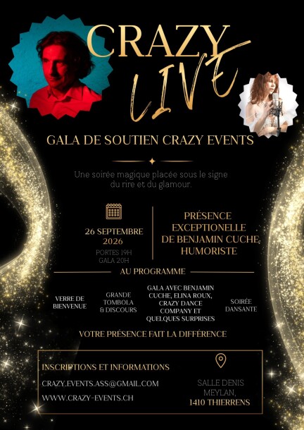 "Crazy Live" Gala de soutien Crazy Events - Umorismo e commedia