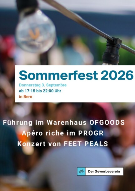 Sommerfest 2026 - Konferenzen - PROGR Bern