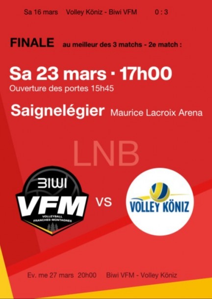 Finale Volley LNB: Biwi VFM - Volley Köniz - Sport