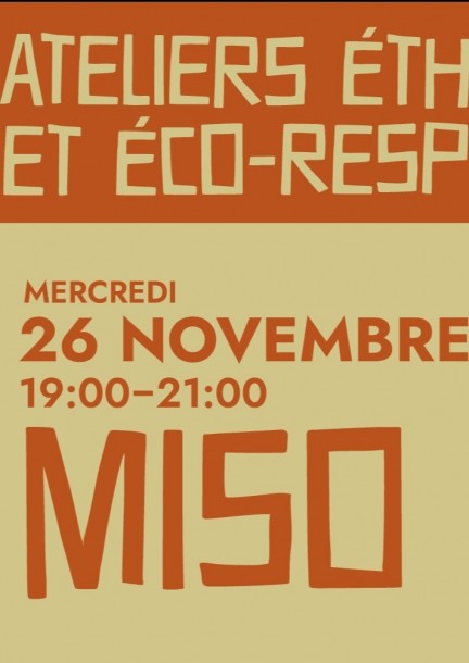 Atelier éco-responsable : miso - Ateliers et stages