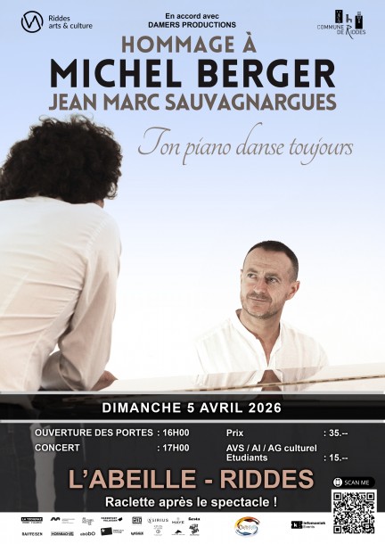 Hommage à Michel Berger - "Ton piano danse toujours" - Concerts