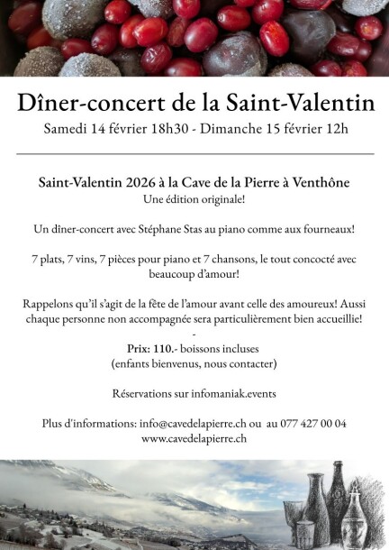 Dîner - Concert de la St-Valentin - Loisirs